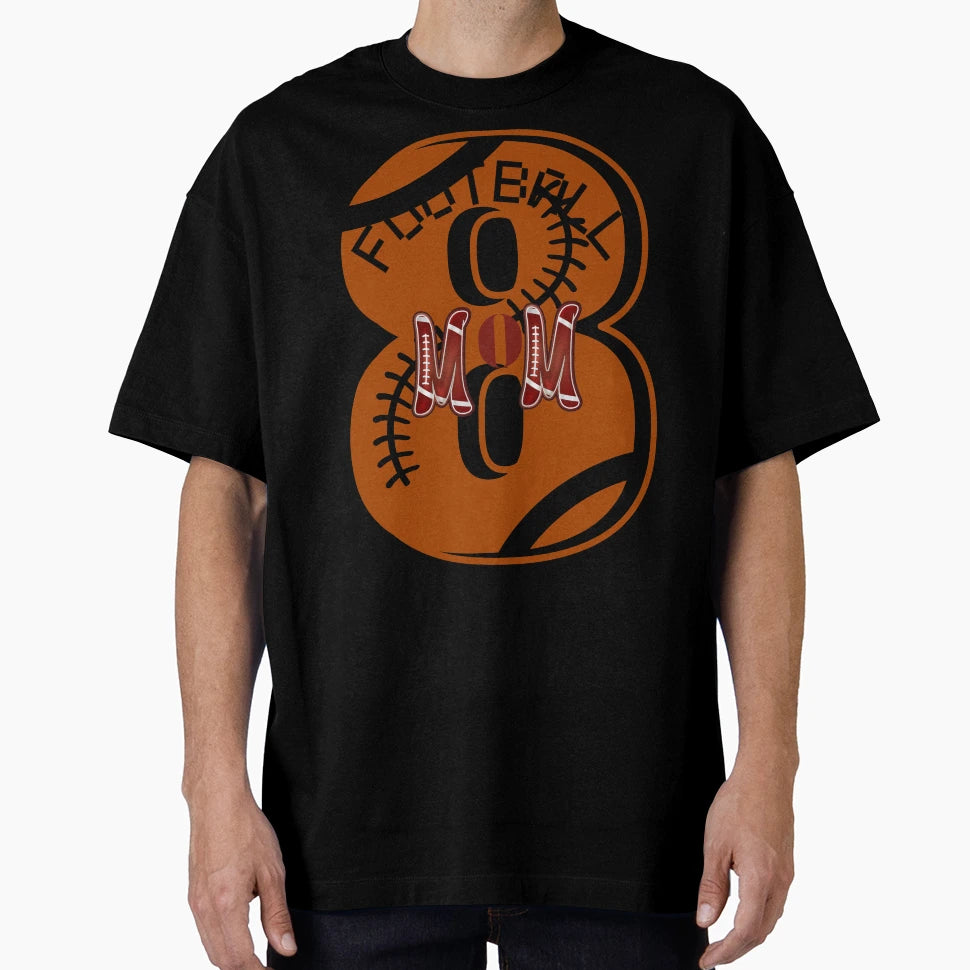 Football Mom T-Shirt - Custom Art Print Men Women - T-Shirt, Sweatshirt, Hoodie