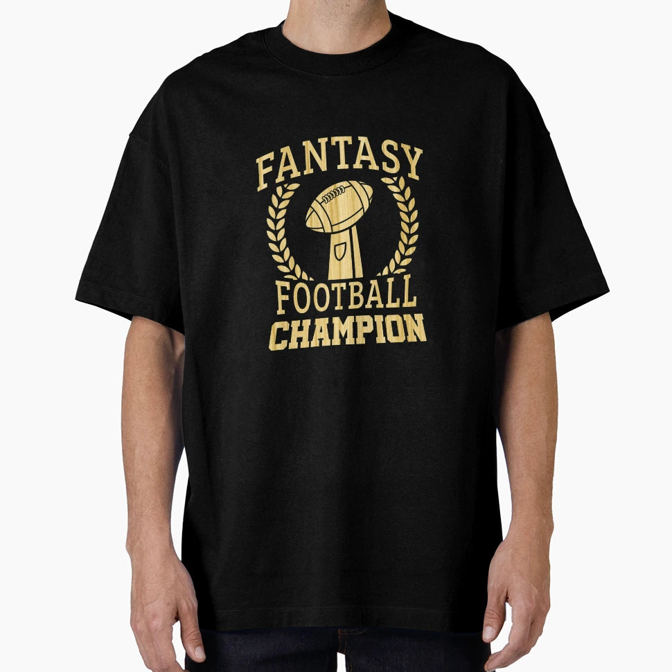 Fantasy Football Champion Football Art T-Shirt - Minimalist Print Unisex - T-Shirt, Sweatshirt, Hoodie