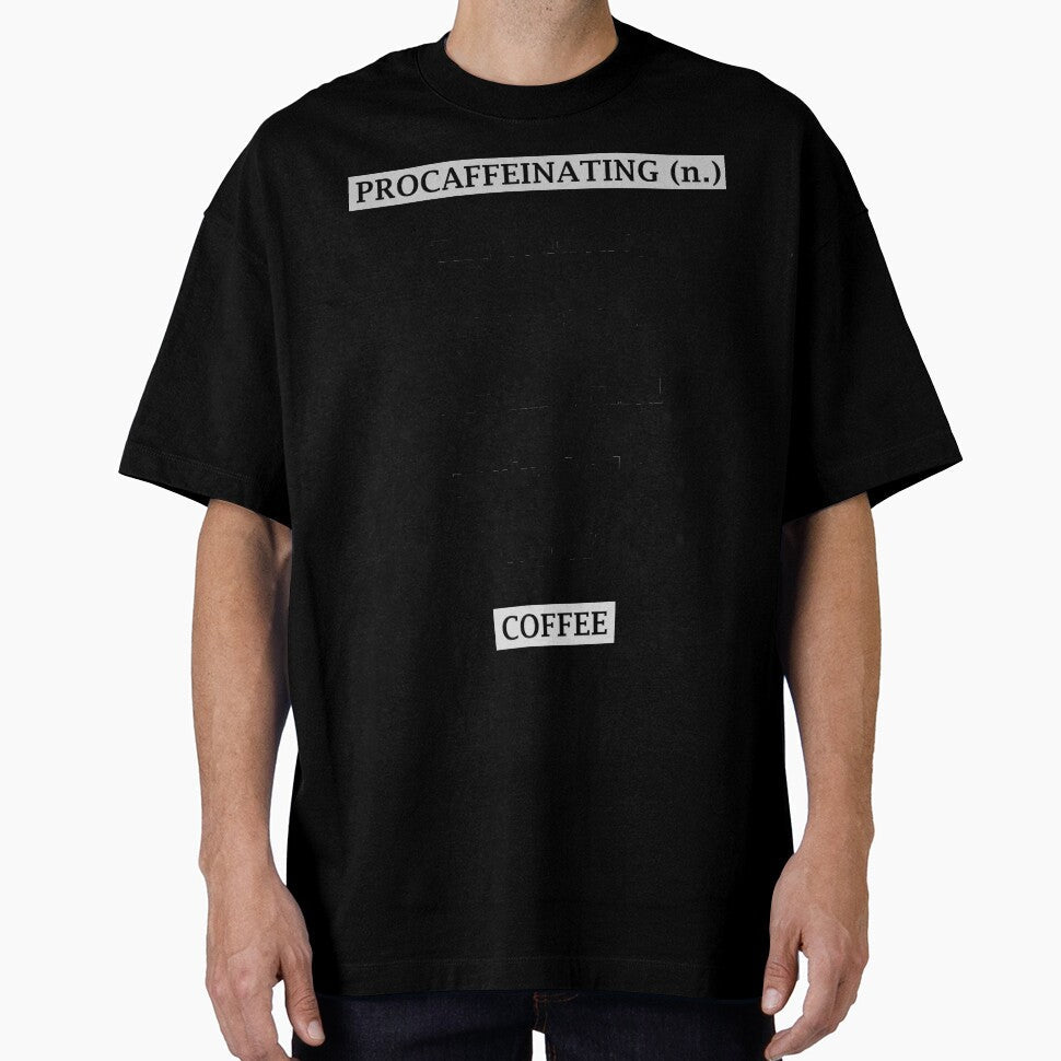 Procaffeinating Drinking Coffee by Michael Garber - Adult & Kids T-Shirts, Sweatshirts & Hoodies apparel design preview 1