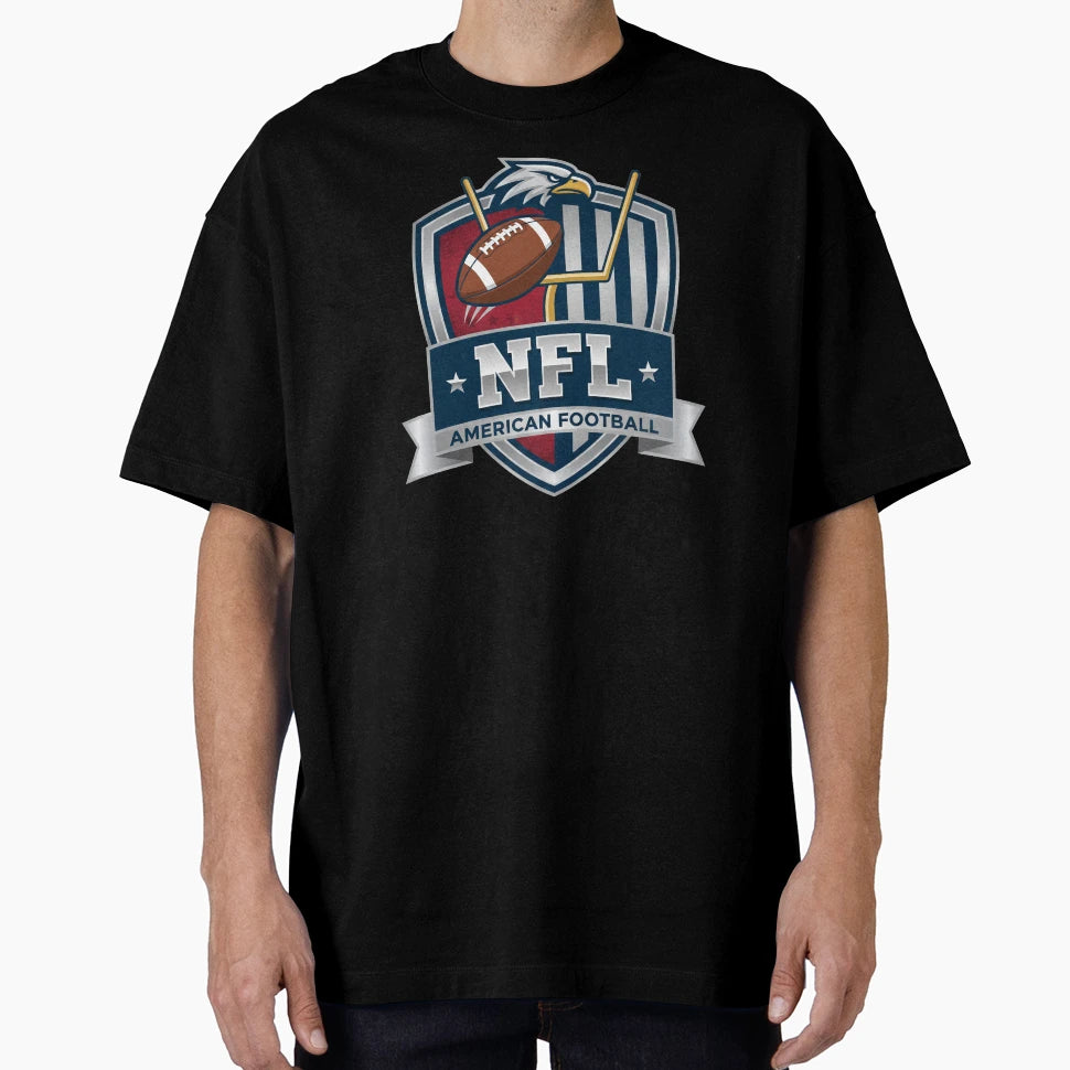 American Football Eagle Shield Patriotique T-Shirt - Graphic Print Unisex - T-Shirt, Sweatshirt, Hoodie