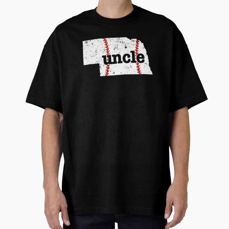 Uncle Baseball Nebraska Softball Uncle T-Shirt - Custom Art Print Men Women - T-Shirt, Sweatshirt, Hoodie