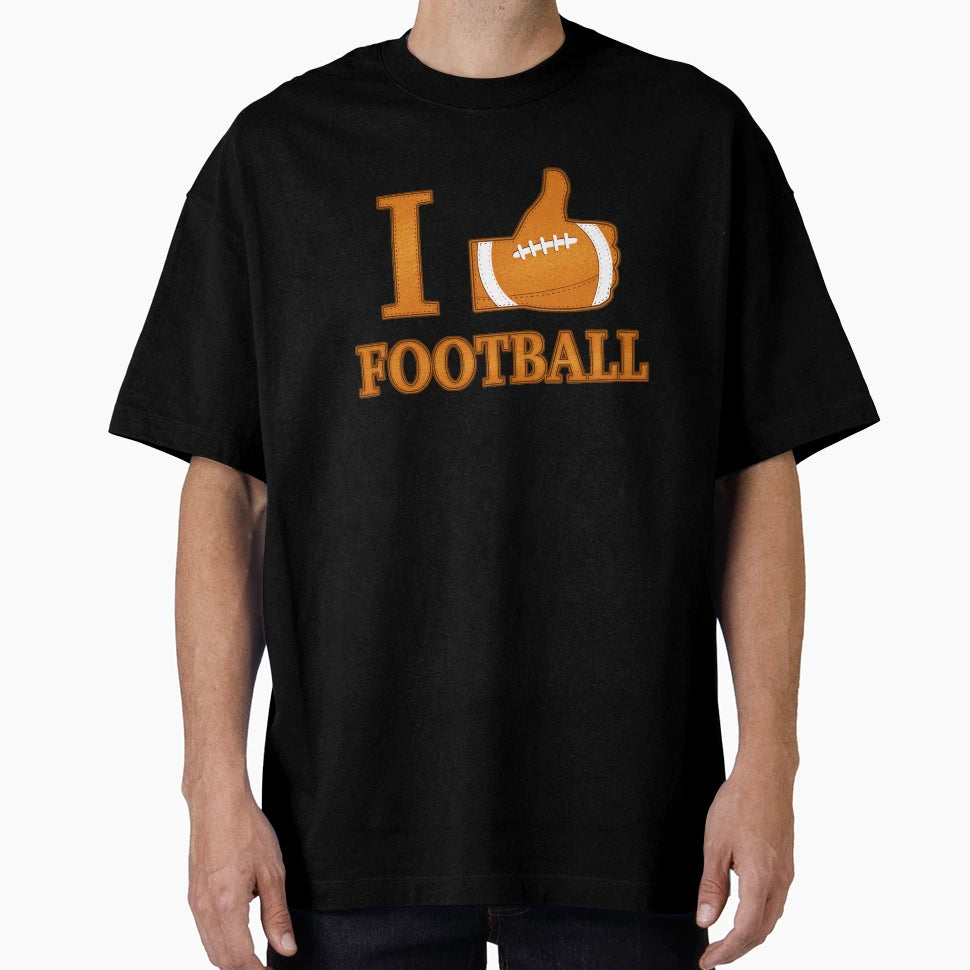 I Like Football T-Shirt - Custom Art Print for Adults - T-Shirt, Sweatshirt, Hoodie