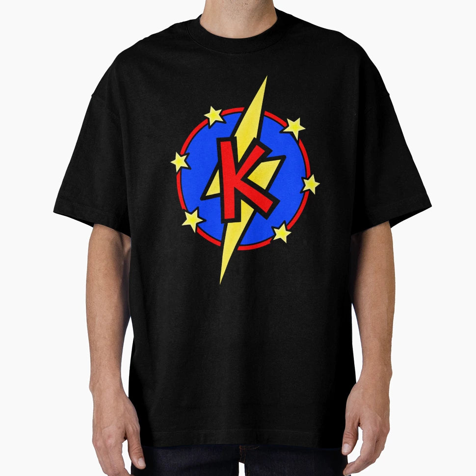 Super Letter K Superhero T-Shirt - Unique Graphic Unisex - T-Shirt, Sweatshirt, Hoodie