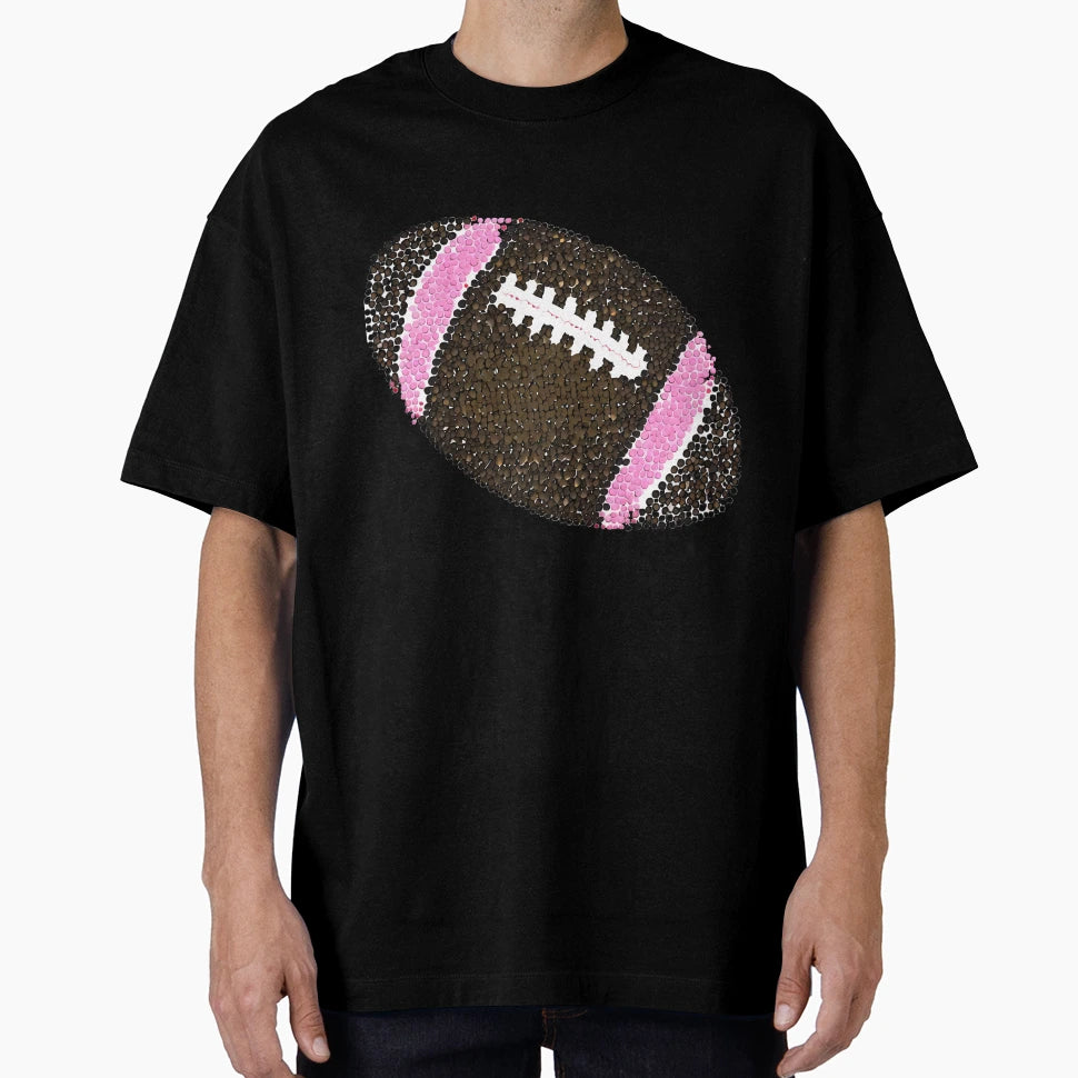 Colorful American Football Made Dots T-Shirt - Novelty Apparel Men Women - T-Shirt, Sweatshirt, Hoodie