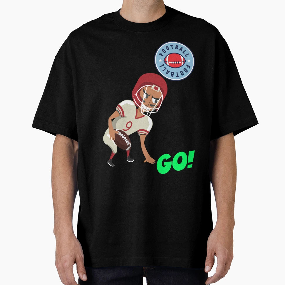 Lets Go Football T-Shirt - Minimalist Print Unisex - T-Shirt, Sweatshirt, Hoodie
