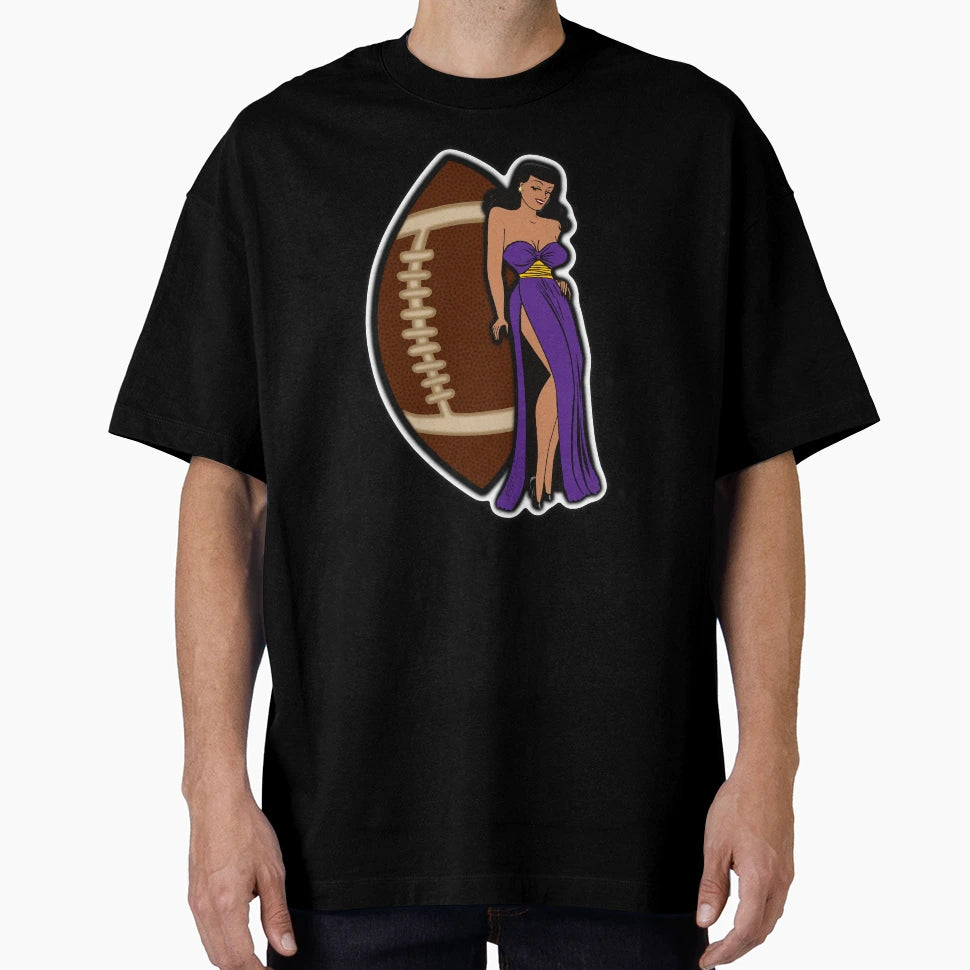 Minnesota Football Babe T-Shirt - Fun Novelty Design Unisex - T-Shirt, Sweatshirt, Hoodie