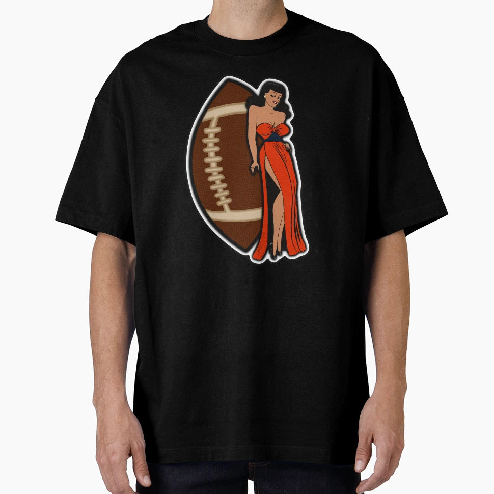 Chicago Football Babe T-Shirt - Trendy Graphic Men Women - T-Shirt, Sweatshirt, Hoodie
