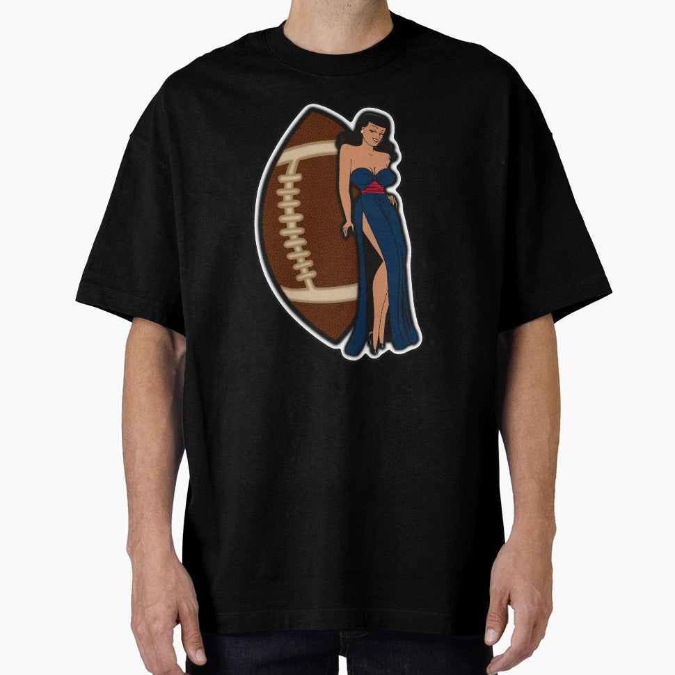 New England Football Babe T-Shirt - Graphic Print for Adults - T-Shirt, Sweatshirt, Hoodie