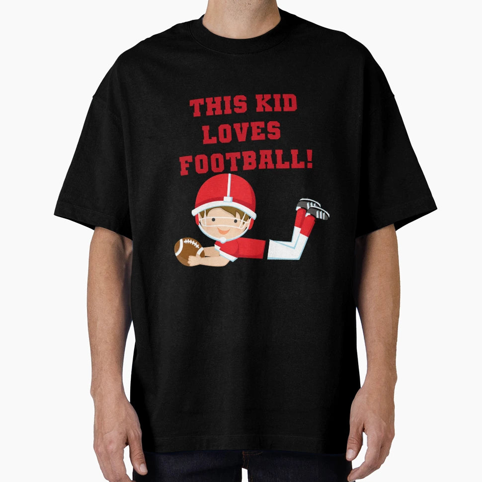 Football Player This Loves Football T-Shirt - Aesthetic Graphic Unisex - T-Shirt, Sweatshirt, Hoodie