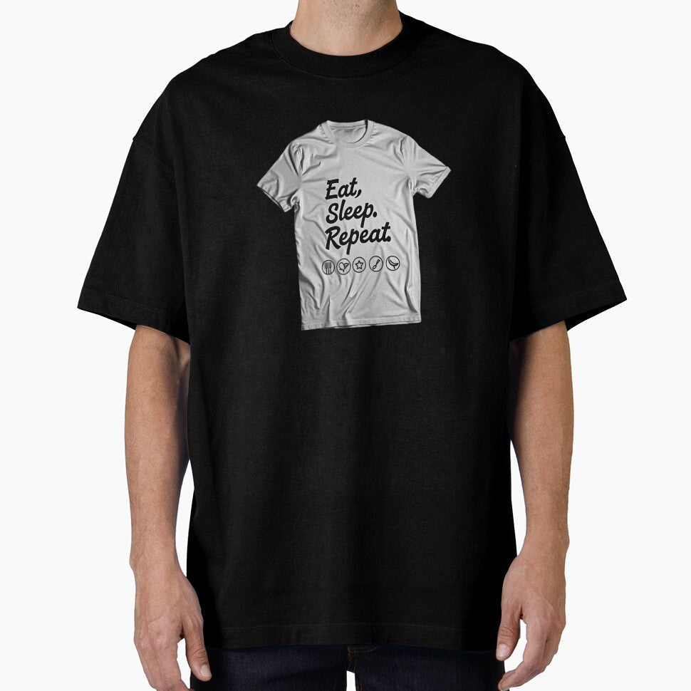 Eat, Sleep, Repeat Design by Teeshirtstoday.com - Adult & Kids T-Shirts, Sweatshirts & Hoodies apparel design preview 1