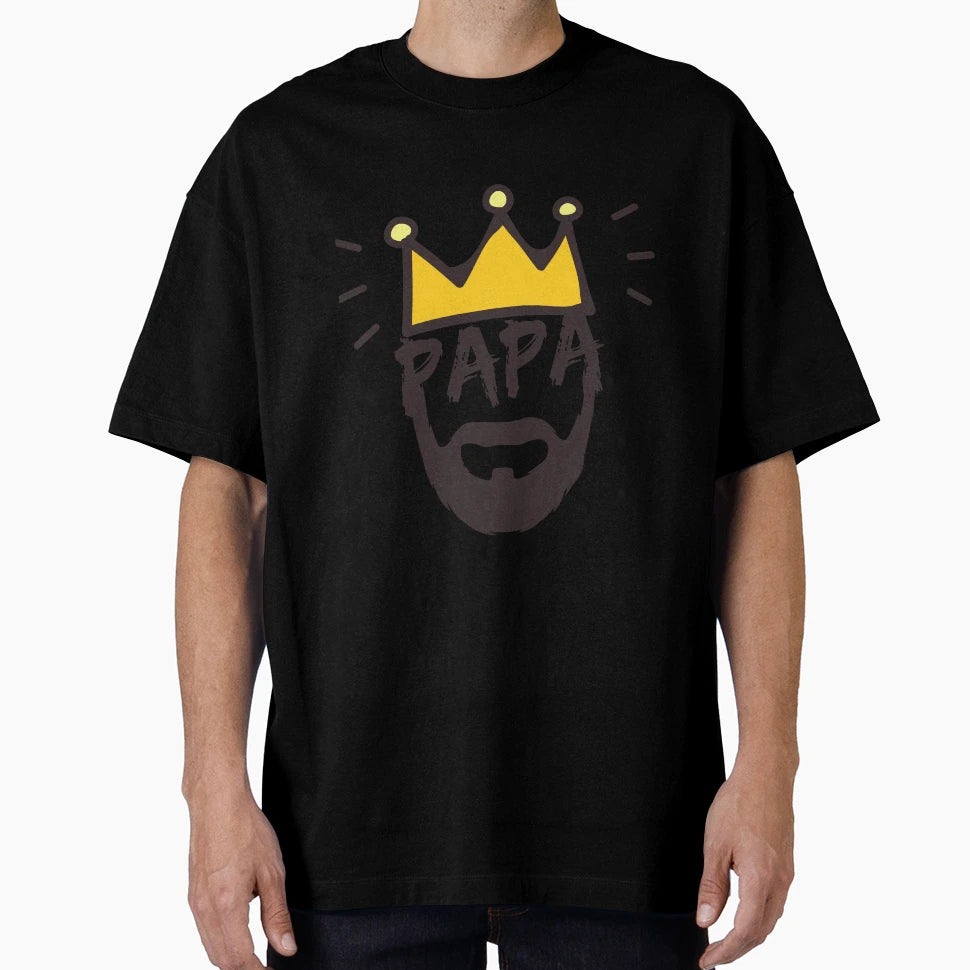 Happy Fathers Day Funny King Dad T-Shirt - Custom Art Print Unisex - T-Shirt, Sweatshirt, Hoodie