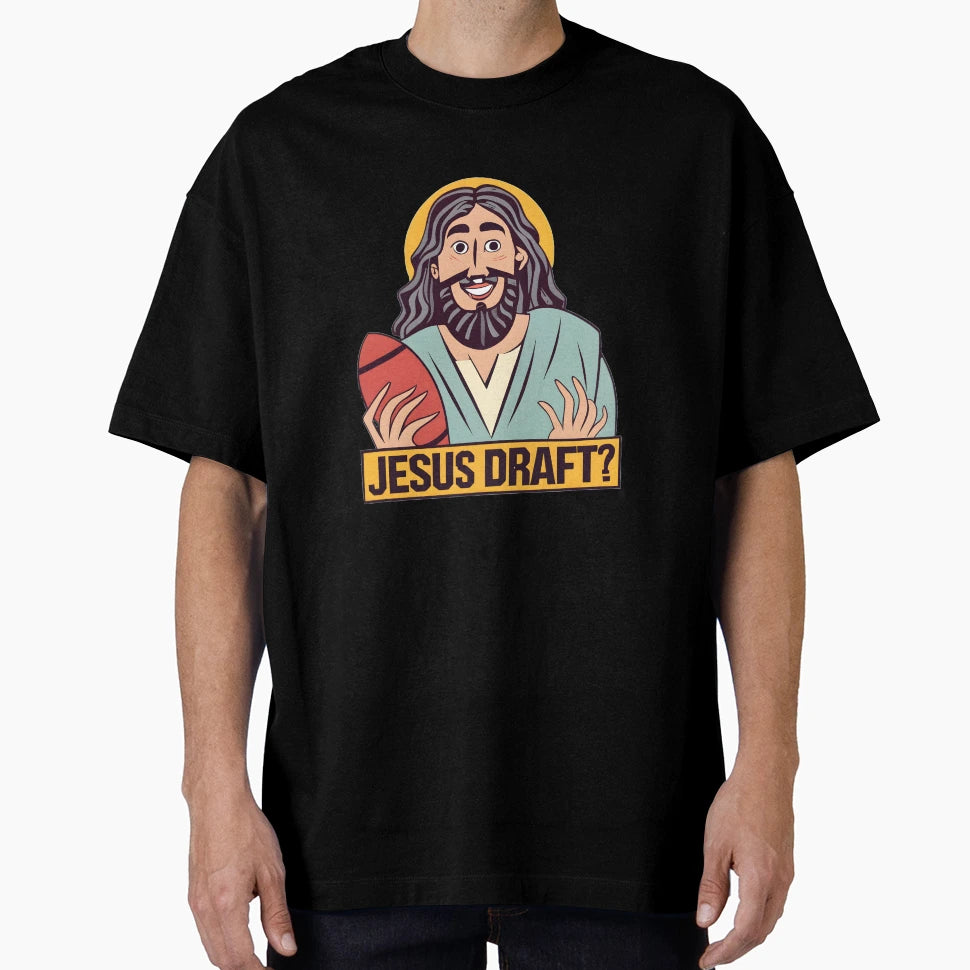 Who Would Jesus Draft Christian T-Shirt - Minimalist Print Men Women - T-Shirt, Sweatshirt, Hoodie