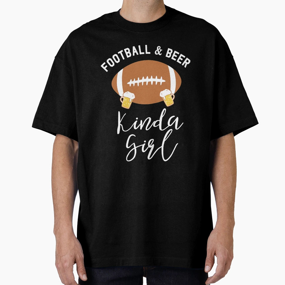 Funny Football Beer Kinda T-Shirt - Custom Art Print for Adults - T-Shirt, Sweatshirt, Hoodie