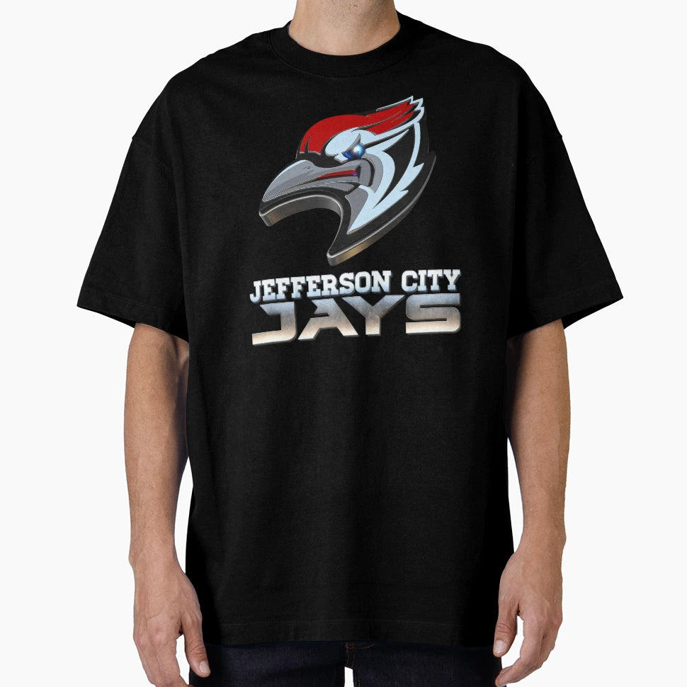 Jefferson City Jays Logo 3D Jeff City T-Shirt - Minimalist Print Men Women - T-Shirt, Sweatshirt, Hoodie