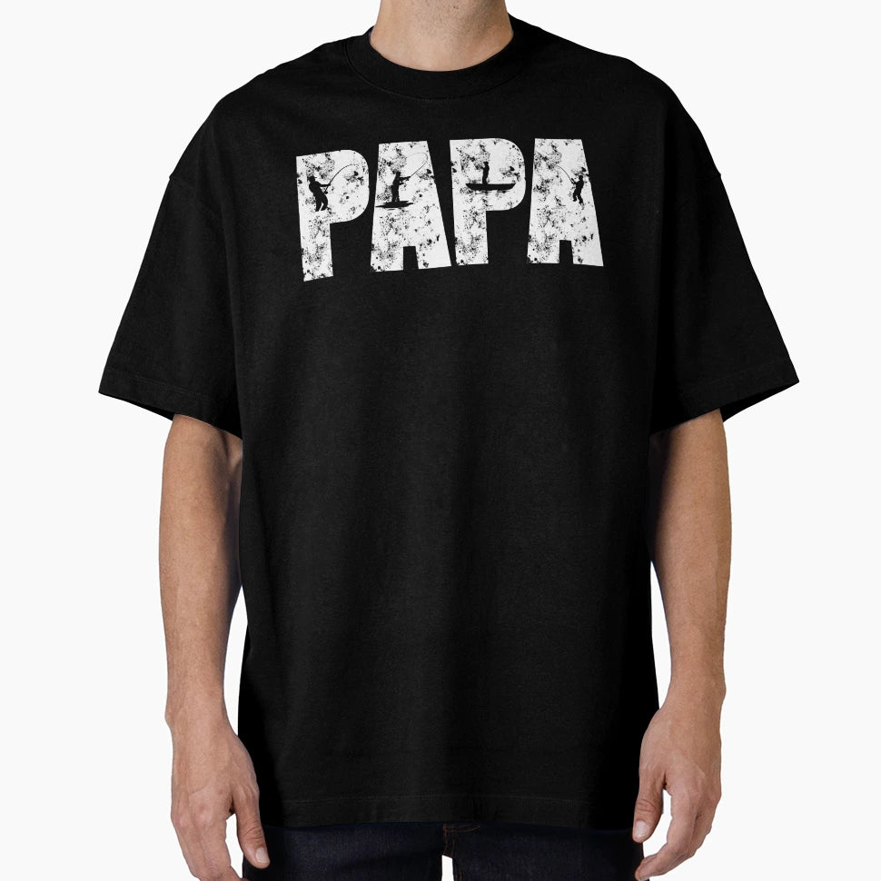 Papa Fishing Funny Fishing Dad T-Shirt - Casual Everyday Wear for Adults - T-Shirt, Sweatshirt, Hoodie