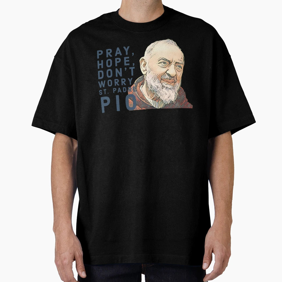 St Pio T-Shirt - Unique Graphic for Adults - T-Shirt, Sweatshirt, Hoodie
