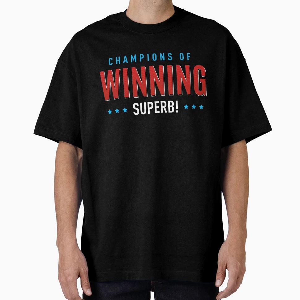 Champions Winning Superb T-Shirt - Aesthetic Graphic Men Women - T-Shirt, Sweatshirt, Hoodie
