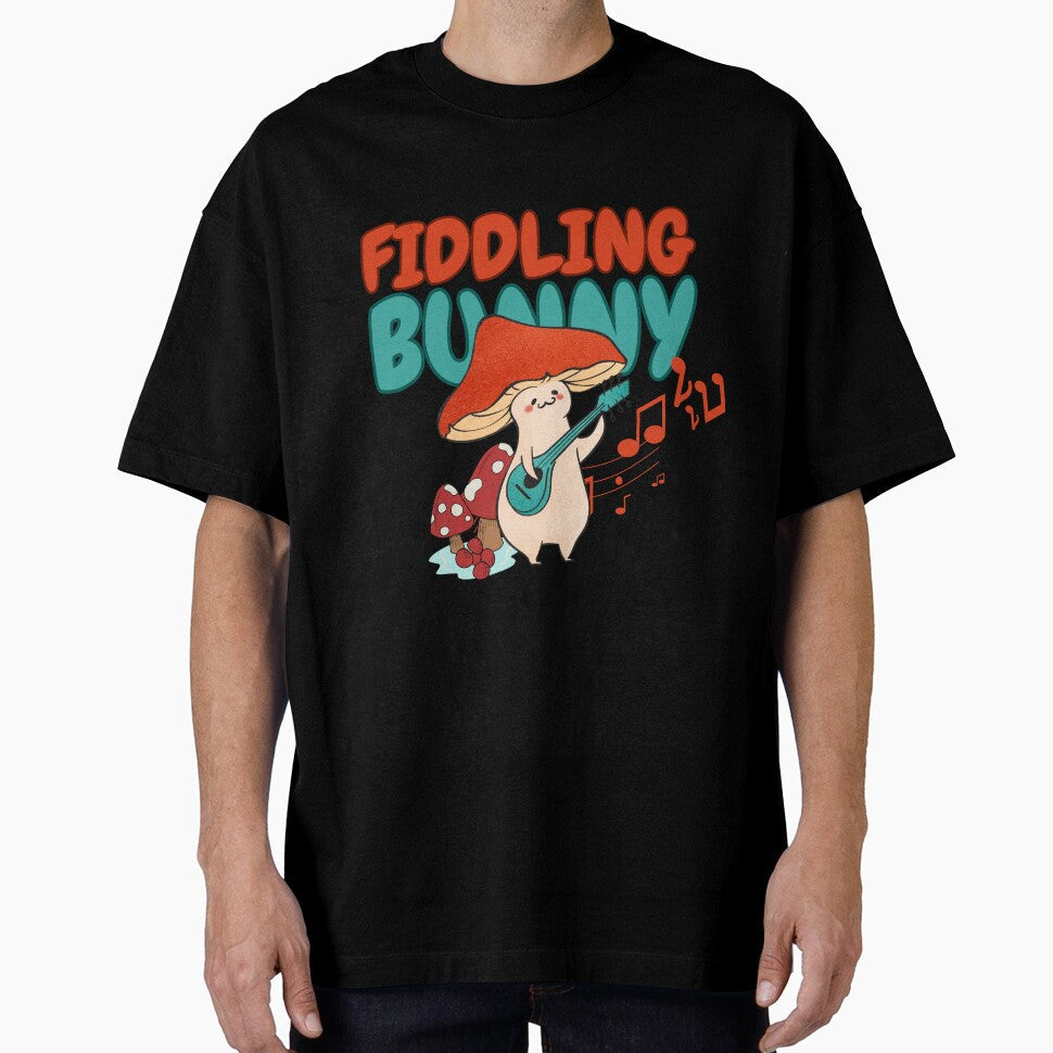 FIDDLING BUNNY by Sparkly-Station - Adult & Kids T-Shirts, Sweatshirts & Hoodies apparel design preview 1