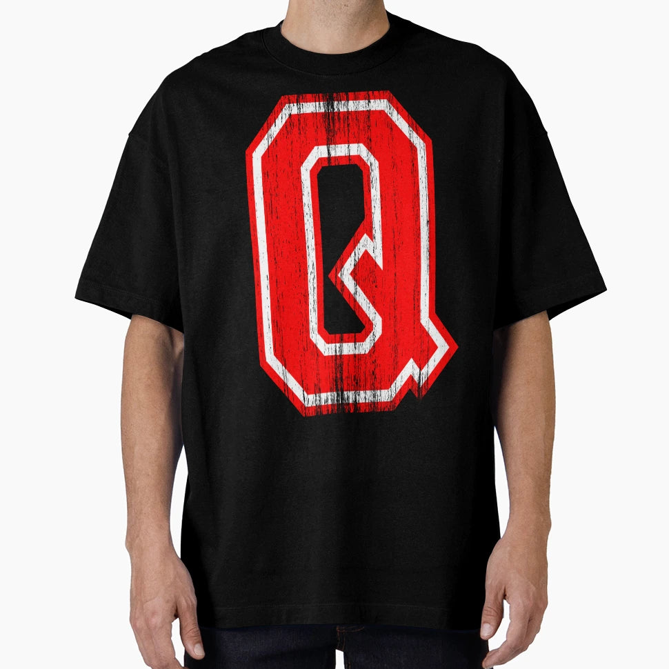 Big Red Letter Q T-Shirt - Novelty Apparel Unisex - T-Shirt, Sweatshirt, Hoodie