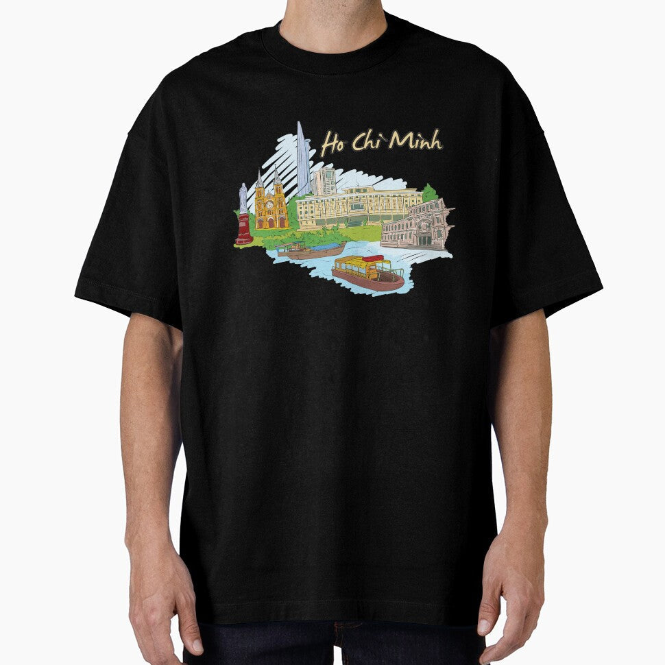 Ho Chi Minh Beautiful Places Around The World by - Adult & Kids T-Shirts, Sweatshirts & Hoodies apparel design preview 1