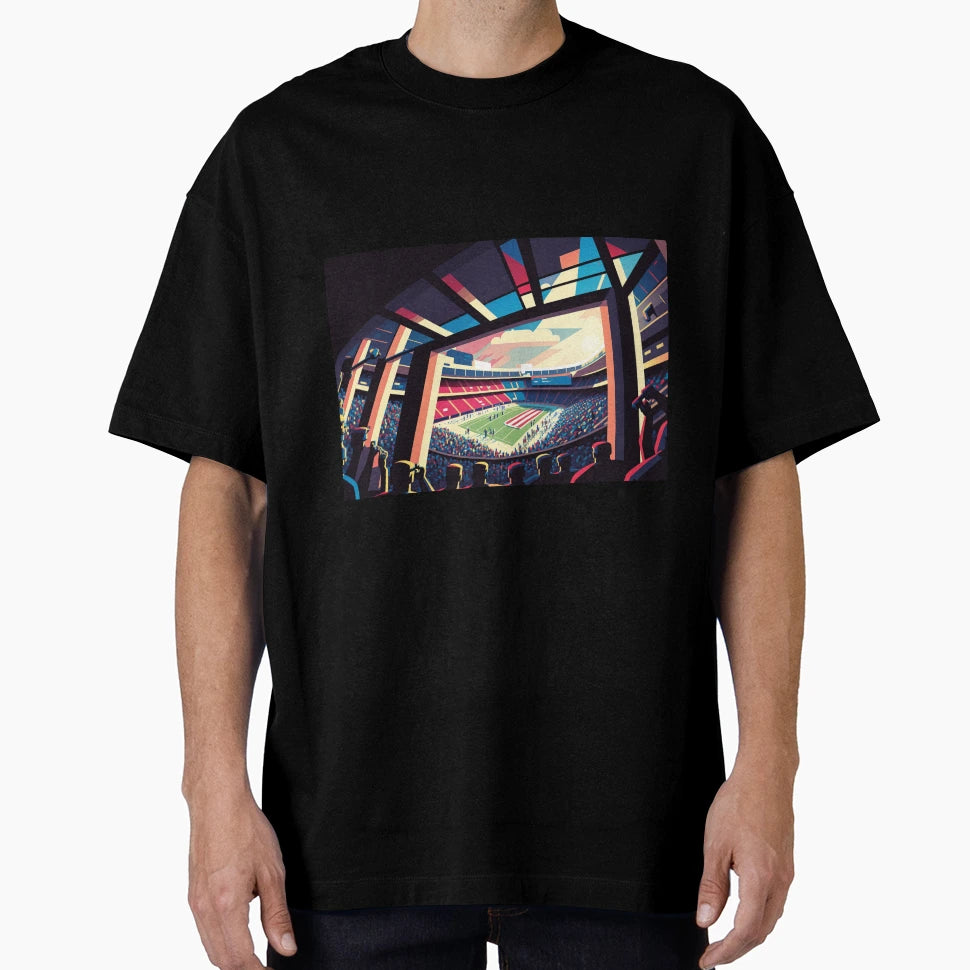 Colorful Soccer Stadium T-Shirt - Fun Novelty Design Men Women - T-Shirt, Sweatshirt, Hoodie