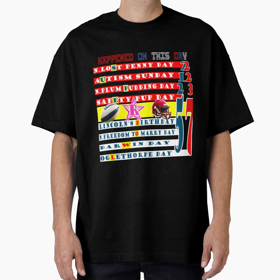 Happened This Day 2 12 23 Any T-Shirt - Minimalist Print for Adults - T-Shirt, Sweatshirt, Hoodie