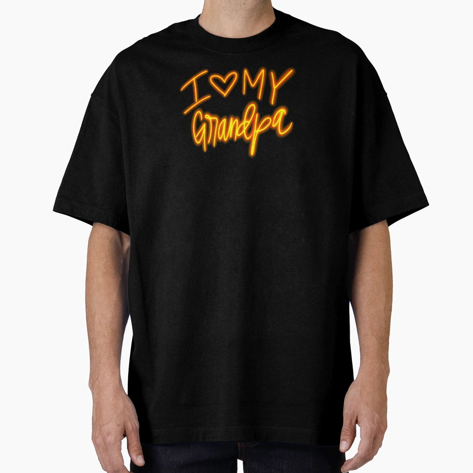 I Love My Grandpa T-Shirt - Minimalist Print Men Women - T-Shirt, Sweatshirt, Hoodie