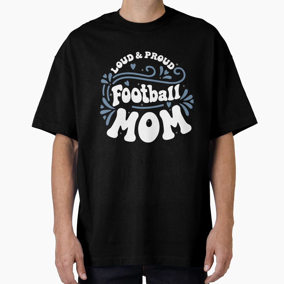 Football Mom T-Shirt - Aesthetic Graphic Men Women - T-Shirt, Sweatshirt, Hoodie