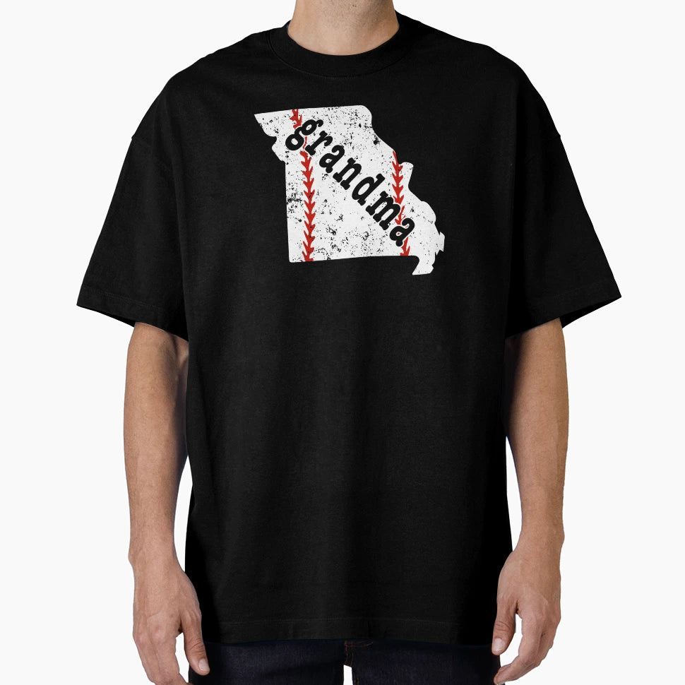 Grandma Baseball Missouri Softball T-Shirt - Custom Art Print for Adults - T-Shirt, Sweatshirt, Hoodie