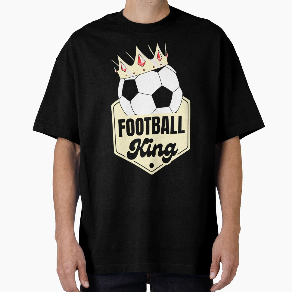 Football King Crowned Pitchwear Uk T-Shirt - Casual Everyday Wear Unisex - T-Shirt, Sweatshirt, Hoodie