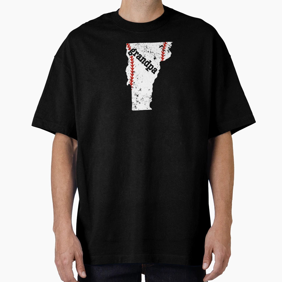Great Grandpa Baseball Vermont Softball T-Shirt - Minimalist Print Unisex - T-Shirt, Sweatshirt, Hoodie