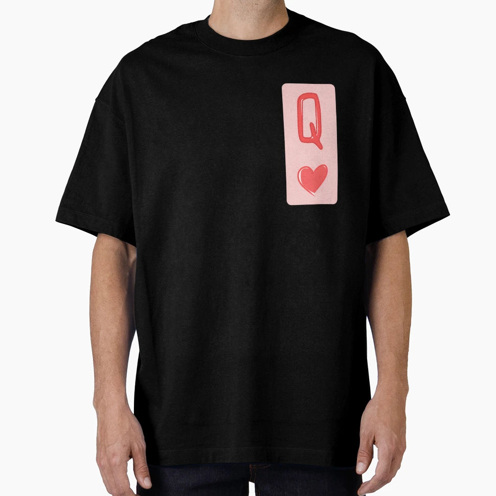 Lady Hearts Card T-Shirt - Unique Graphic Men Women - T-Shirt, Sweatshirt, Hoodie