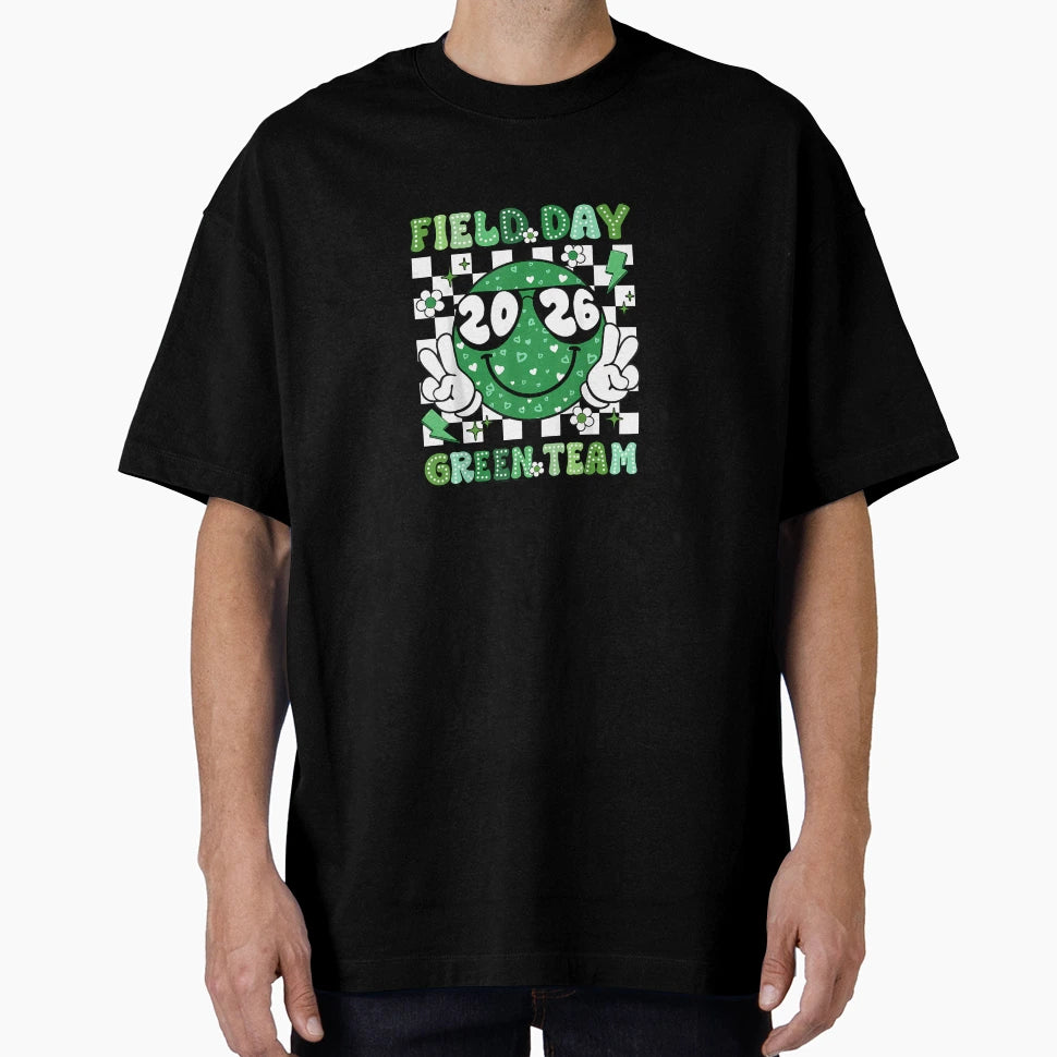 Field Day Green Team 2026 Let Games T-Shirt - Custom Art Print for Adults - T-Shirt, Sweatshirt, Hoodie