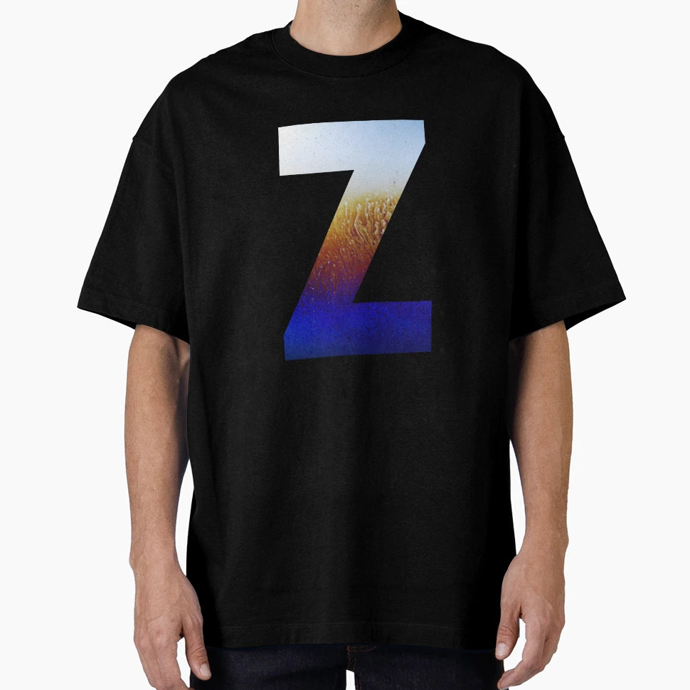Painted Letter Collection Z Monogram T-Shirt - Trendy Graphic Unisex - T-Shirt, Sweatshirt, Hoodie