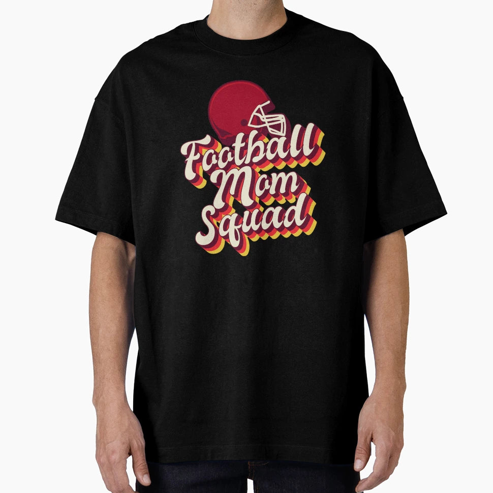 Football Mom Squad T-Shirt - Custom Art Print Men Women - T-Shirt, Sweatshirt, Hoodie