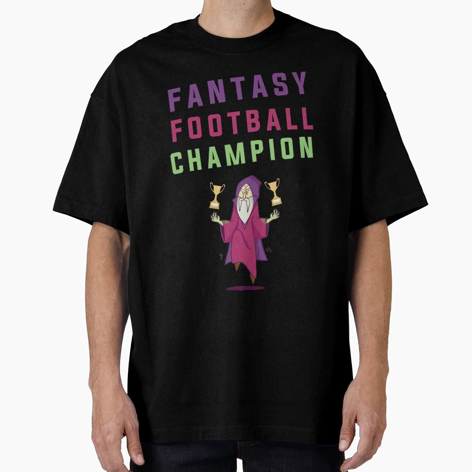 Fantasy Football Champion Funny Magic T-Shirt - Graphic Print Unisex - T-Shirt, Sweatshirt, Hoodie