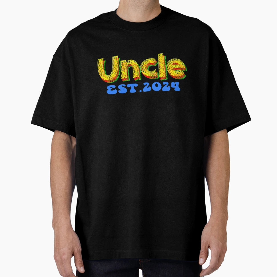 Uncle Est 2024 T-Shirt - Aesthetic Graphic for Adults - T-Shirt, Sweatshirt, Hoodie