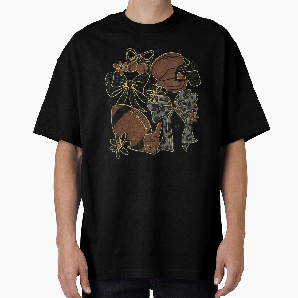Coquette Football T-Shirt - Casual Everyday Wear Men Women - T-Shirt, Sweatshirt, Hoodie