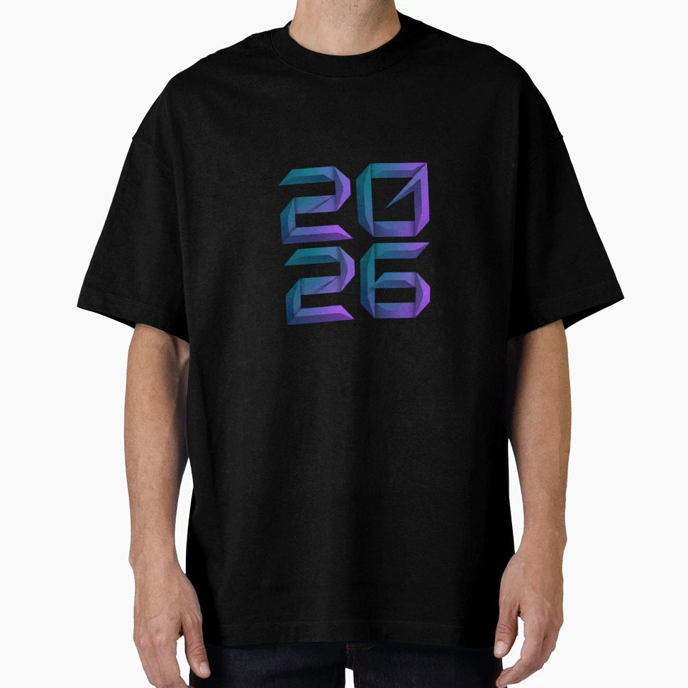 Minimalist Geometric 2026 Modern T-Shirt - Custom Art Print for Adults - T-Shirt, Sweatshirt, Hoodie
