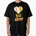 Softball Baseball Aunt Outfit Sport T-Shirt - Trendy Graphic for Adults - T-Shirt, Sweatshirt, Hoodie