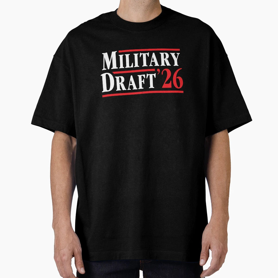 Military Draft 2026 Anti War T-Shirt - Custom Art Print for Adults - T-Shirt, Sweatshirt, Hoodie