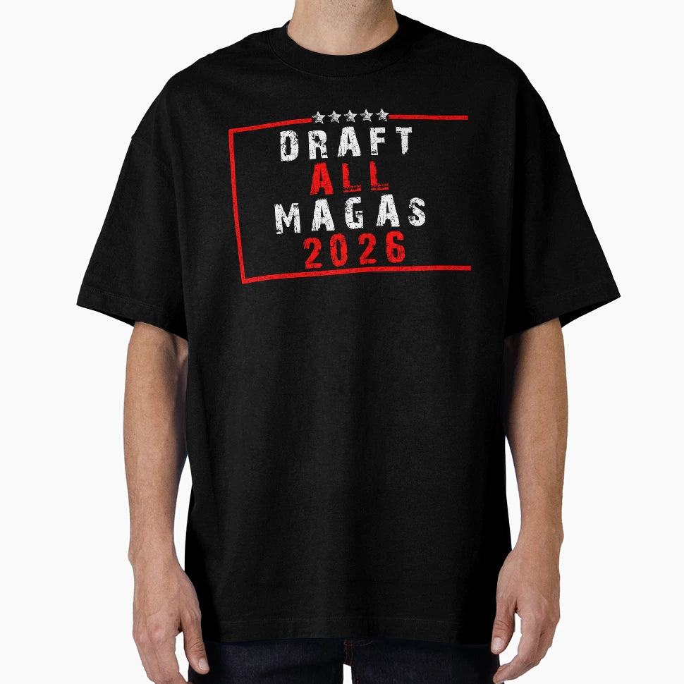 Draft All Magas Antifa T-Shirt - Custom Art Print Unisex - T-Shirt, Sweatshirt, Hoodie