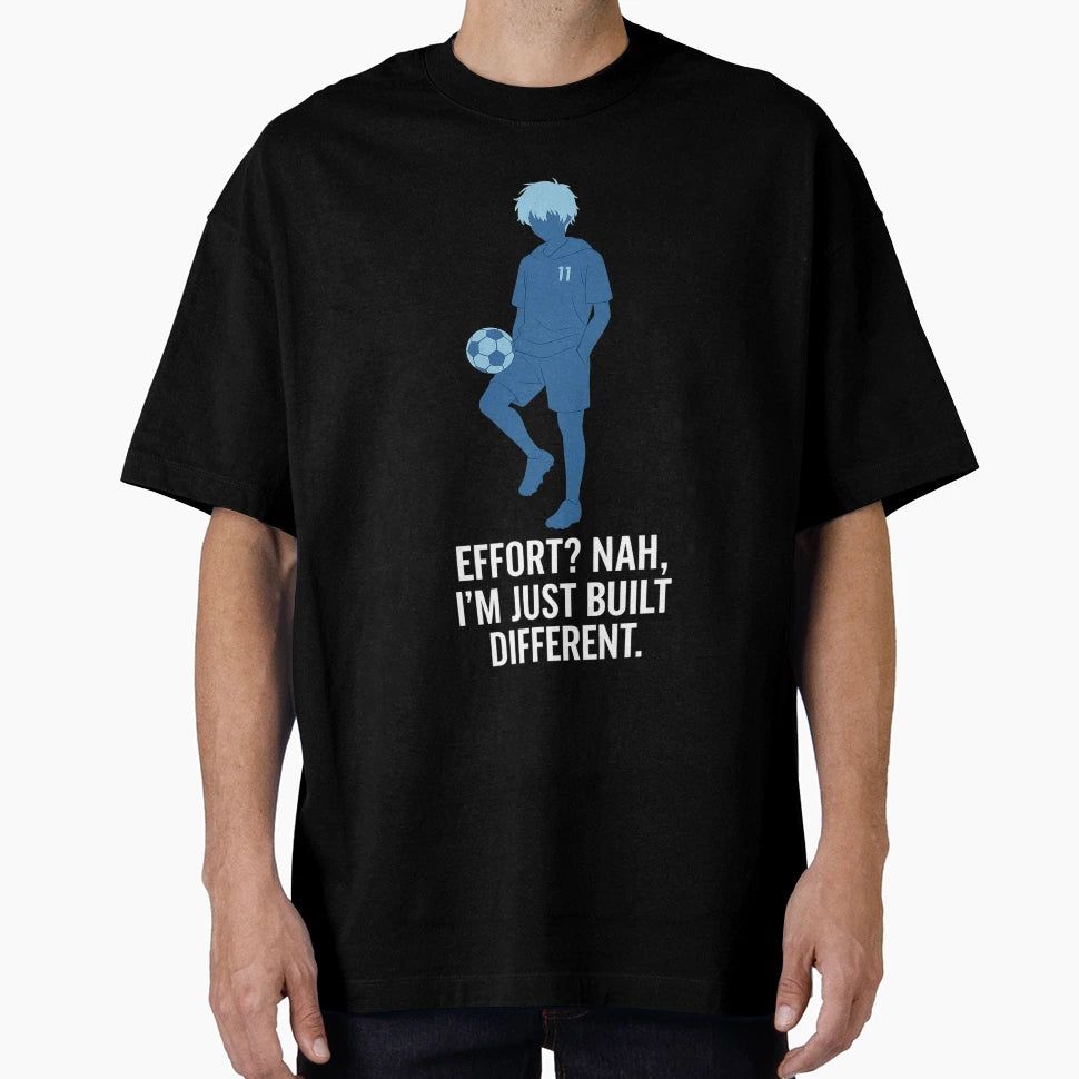 Built Different Minimalist Soccer T-Shirt - Casual Everyday Wear Unisex - T-Shirt, Sweatshirt, Hoodie