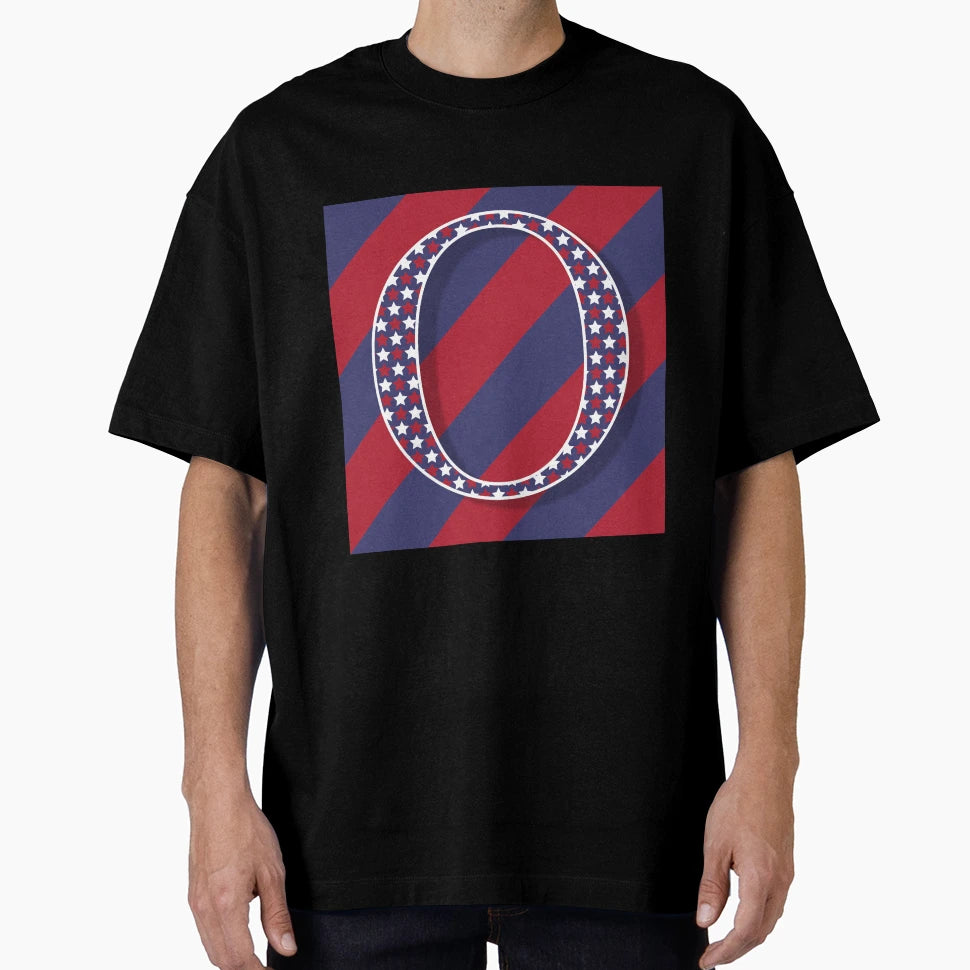 Letter O Americana Old Glory Red And T-Shirt - Novelty Apparel Men Women - T-Shirt, Sweatshirt, Hoodie