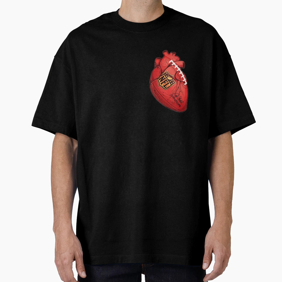 I Heart Football T-Shirt - Casual Everyday Wear Unisex - T-Shirt, Sweatshirt, Hoodie