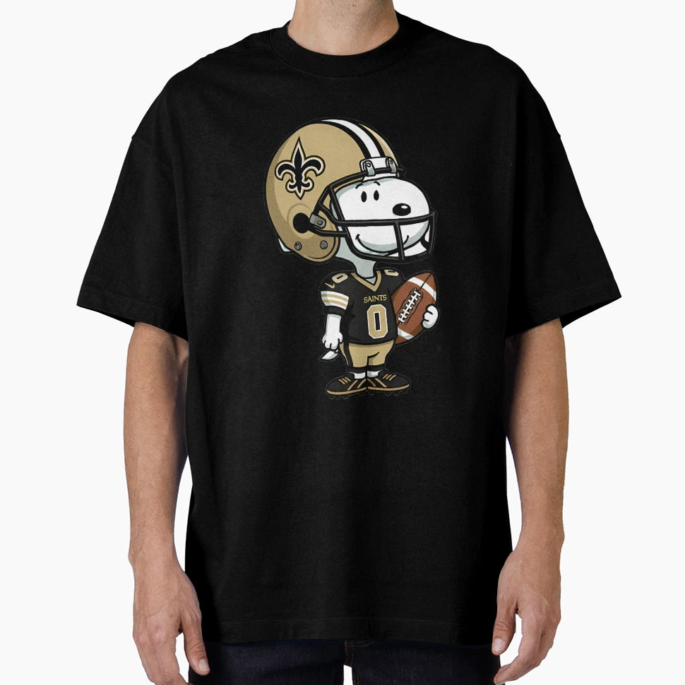 Snoopy Football New Orleans Jersey T-Shirt - Custom Art Print Unisex - T-Shirt, Sweatshirt, Hoodie