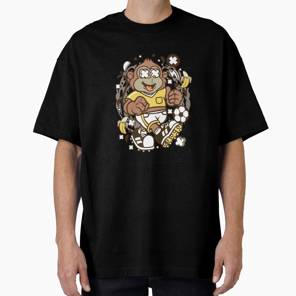 Soccer Monkey T-Shirt - Graphic Print Unisex - T-Shirt, Sweatshirt, Hoodie