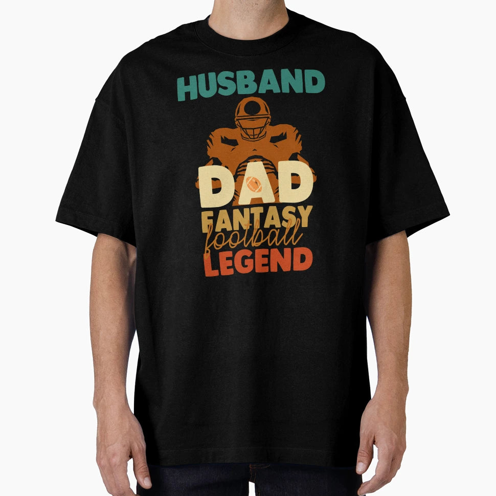 Husband Dad Fantasy Football Legend T-Shirt - Minimalist Print Unisex - T-Shirt, Sweatshirt, Hoodie