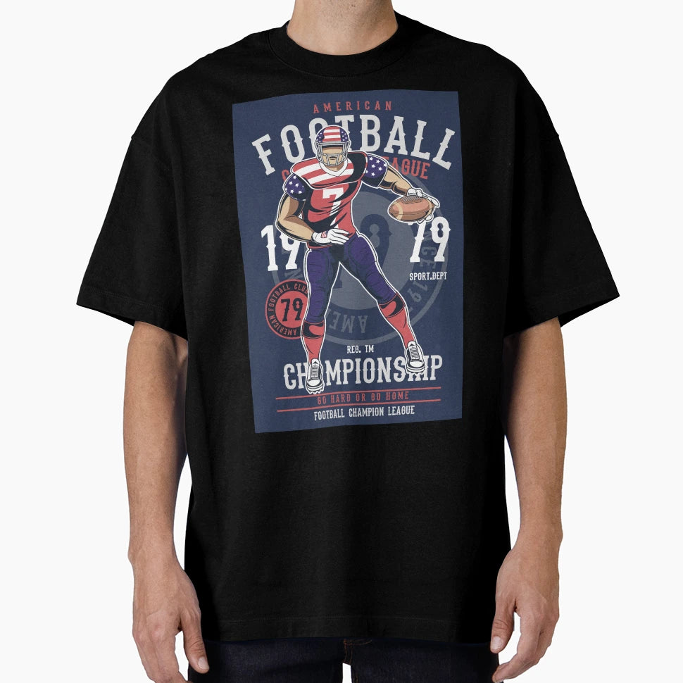 Football T-Shirt - Aesthetic Graphic for Adults - T-Shirt, Sweatshirt, Hoodie