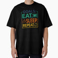 Motivational art, sleep lover, repeating phrases, eat - Adult & Kids T-Shirts, Sweatshirts & Hoodies apparel design preview 1